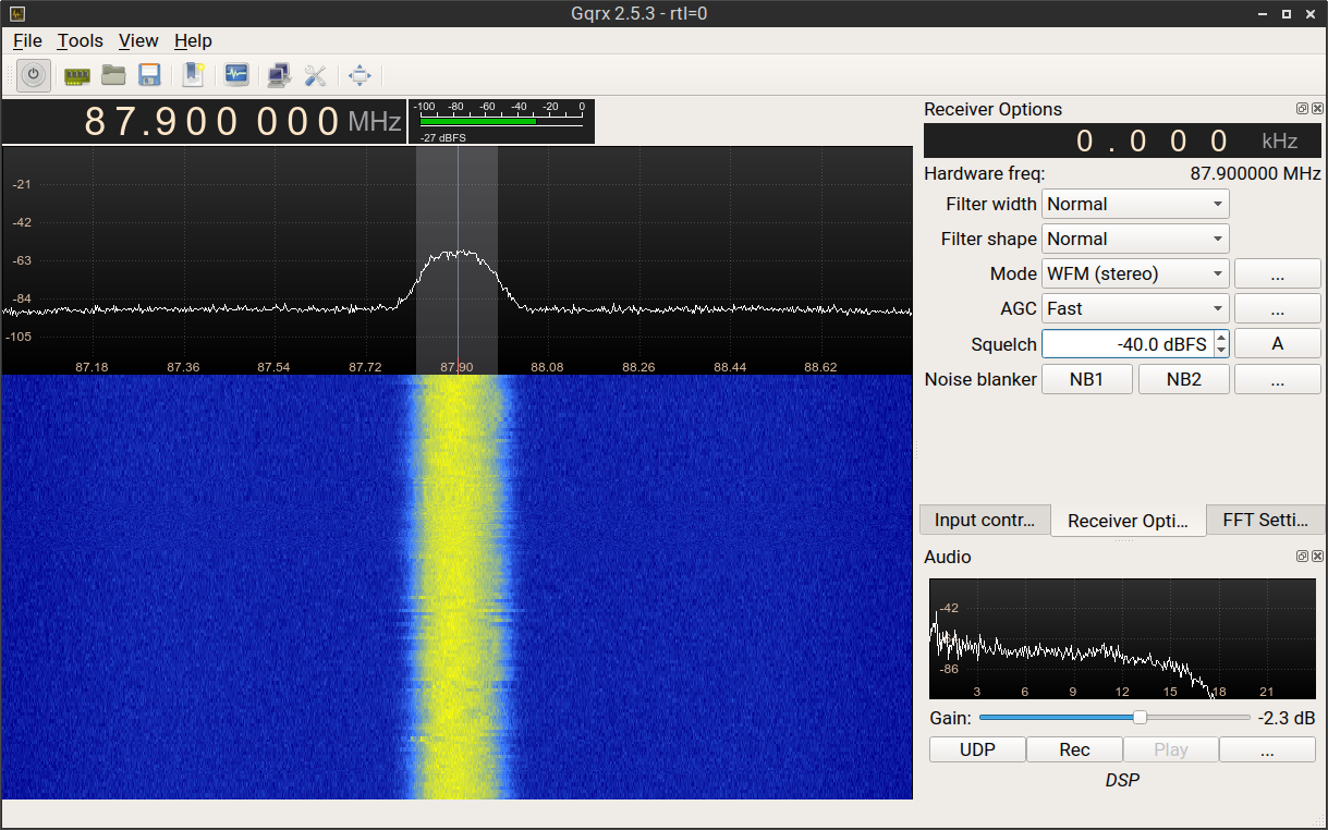 GQRX Screenshot